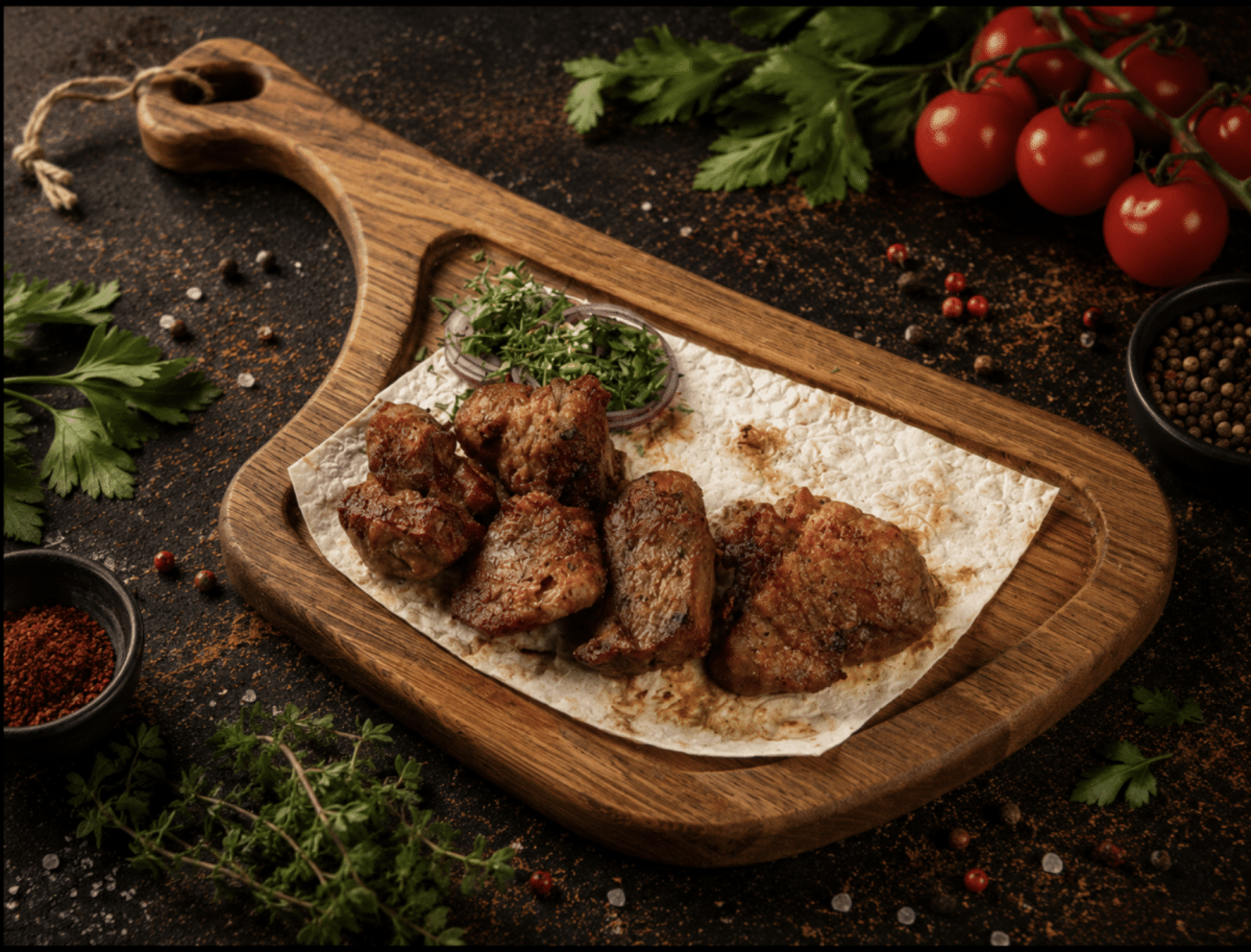 Шашлык из свиной мякоти