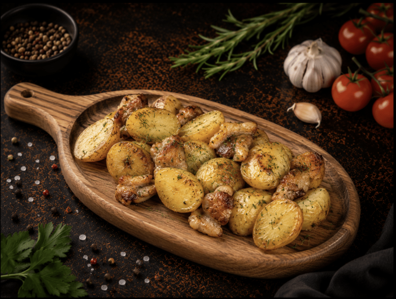 Картофель бейби с курдюком